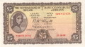 Ireland, Republic Of 2 5 Pounds, Prefix 74W, 21.10.1958